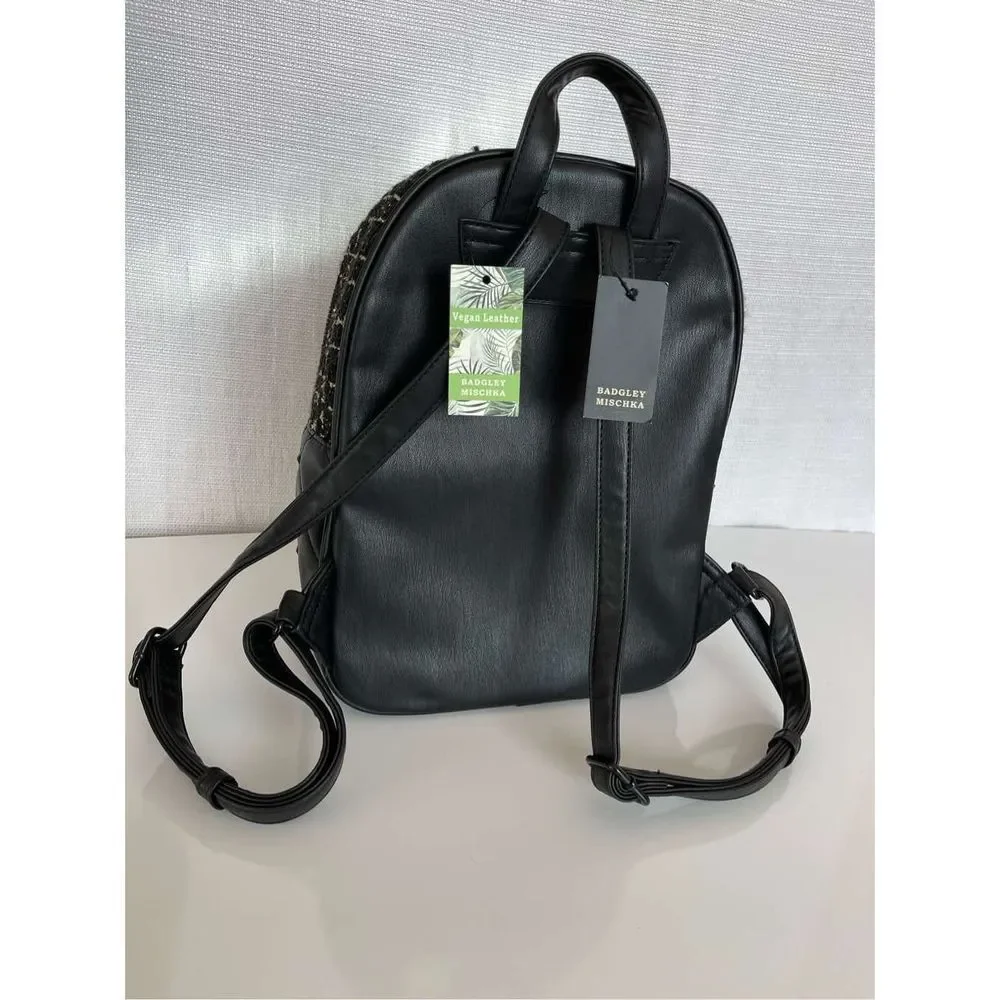 NWT Badgley Mischka Diamond -Quilted Nylon Backpack